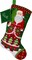 Bucilla Felt Stocking Applique Kit 18" Long-Santa's Quilted Delight